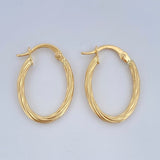Hoop Earrings Arielle 1.2gr / 2.2cm / 18K Gold &