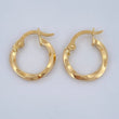 Hoop Earrings Clau 0.85gr / 1.5cm / 18K Gold &