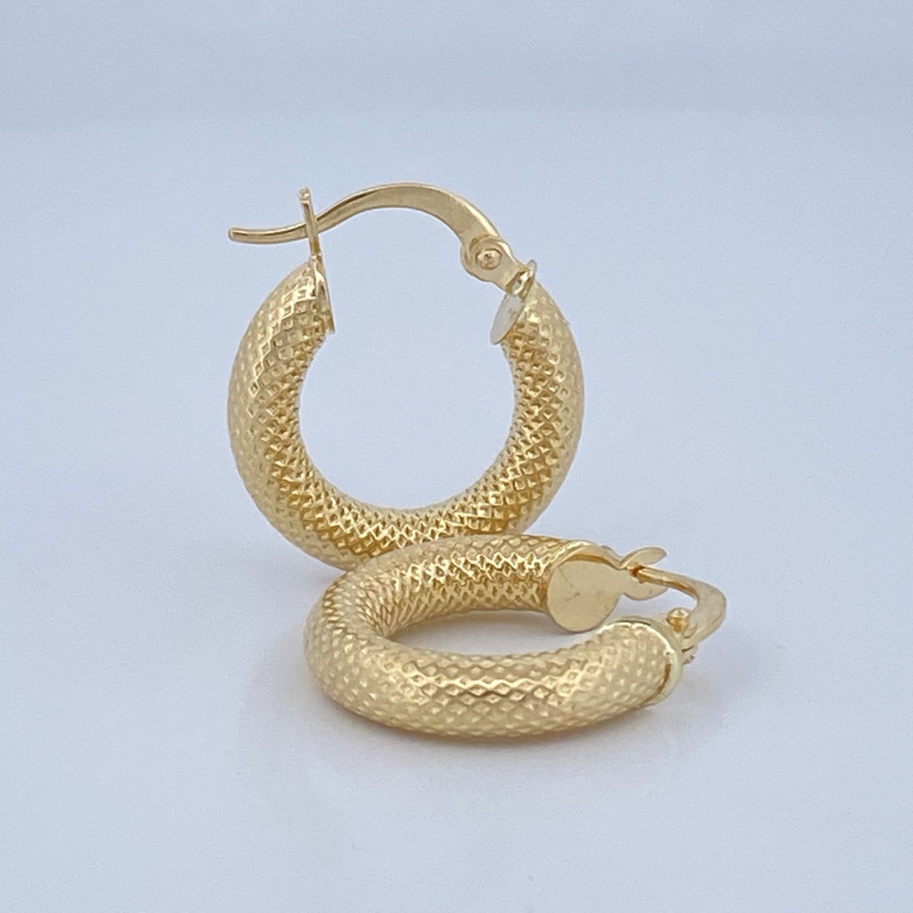 Hoop Earrings Tefi 2.15gr / 2cm / 18K Gold &