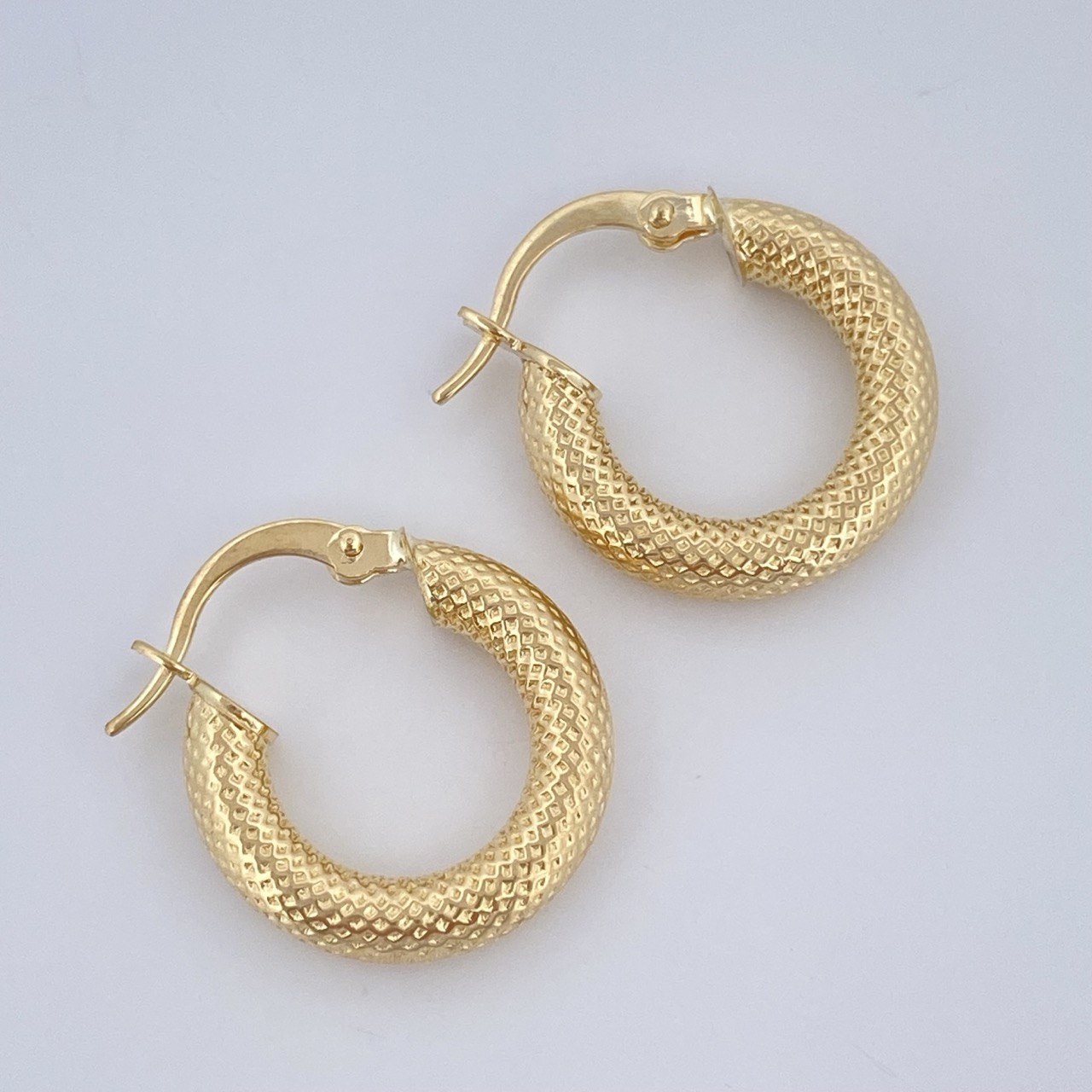 Hoop Earrings Tefi 2.15gr / 2cm / 18K Gold &