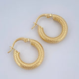 Hoop Earrings Tefi 2.15gr / 2cm / 18K Gold &