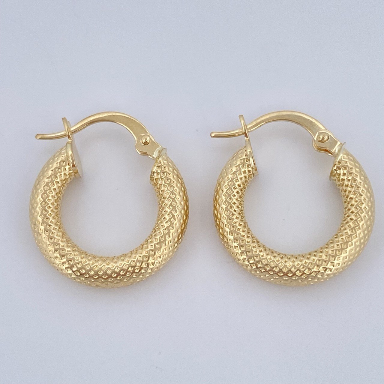 Hoop Earrings Tefi 2.15gr / 2cm / 18K Gold &