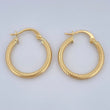 Hoop Earrings Zion 1.3gr / 2cm / 18K Gold &