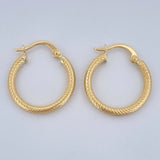 Hoop Earrings Zion 1.3gr / 2cm / 18K Gold &