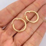 Hoop Earrings Zion 1.3gr / 2cm / 18K Gold &