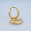 Hoop Earrings Winter 1.4gr / 1.7cm / 18K Gold &