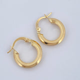 Hoop Earrings Winter 1.4gr / 1.7cm / 18K Gold &