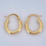 Hoop Earrings Winter 1.4gr / 1.7cm / 18K Gold &