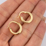 Hoop Earrings Winter 1.4gr / 1.7cm / 18K Gold &