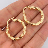 Hoop Earrings Kari 3.45gr / 3cm / 18K Gold &