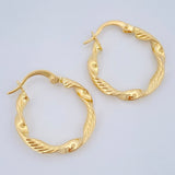 Hoop Earrings Hera 1.45gr / 2.2cm / 18K Gold &