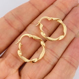 Hoop Earrings Hera 1.45gr / 2.2cm / 18K Gold &