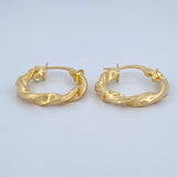 Hoop Earrings Mai 1.75gr / 2cm / 18K Gold &