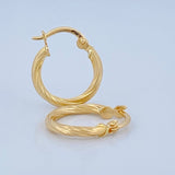 Hoop Earrings Lore 0.95gr / 1.5cm / 18K Gold &