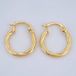 Hoop Earrings Lore 0.95gr / 1.5cm / 18K Gold &