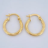 Hoop Earrings Lore 0.95gr / 1.5cm / 18K Gold &