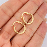 Hoop Earrings Lore 0.95gr / 1.5cm / 18K Gold &