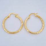 Hoop Earrings Kler 1.55gr / 2.5cm / 18K Gold &