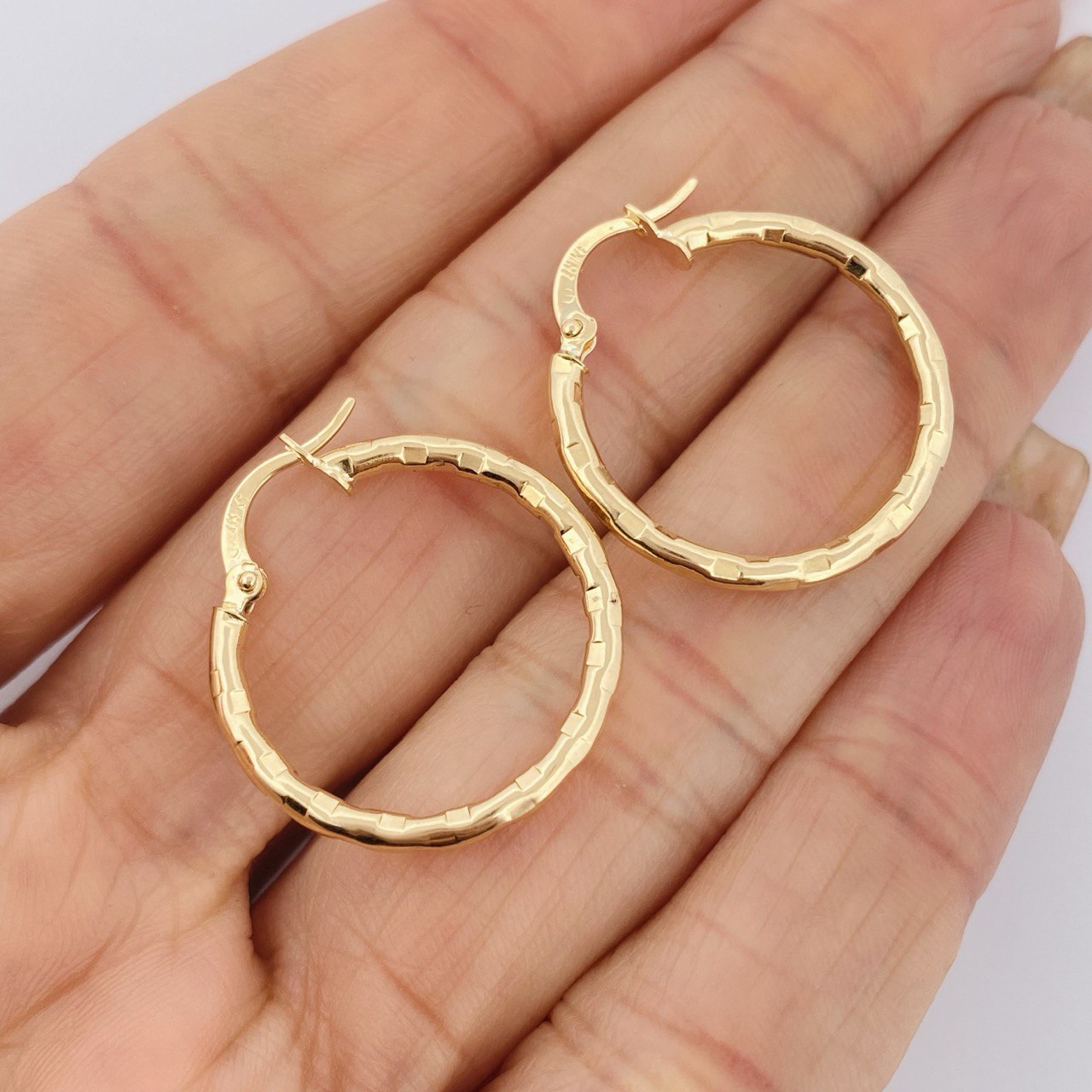 Hoop Earrings Kler 1.55gr / 2.5cm / 18K Gold &