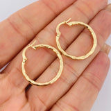 Hoop Earrings Kler 1.6gr / 2.5cm / 18K Gold &