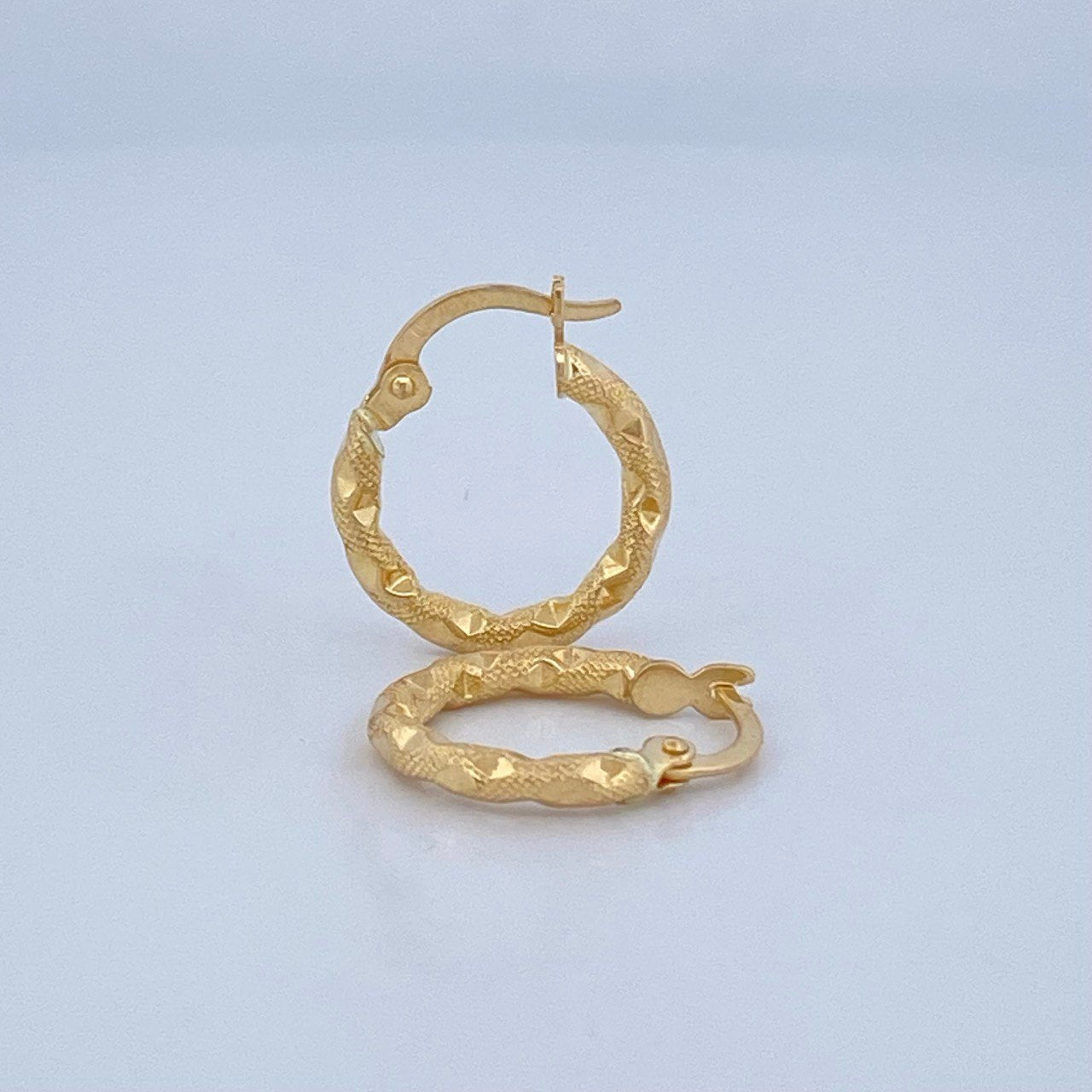 Hoop Earrings Sandra 1.05gr / 1.6cm / 18K Gold &