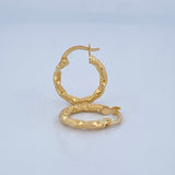 Hoop Earrings Sandra 1.05gr / 1.6cm / 18K Gold &