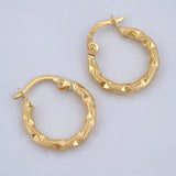 Hoop Earrings Sandra 1.05gr / 1.6cm / 18K Gold &