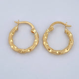 Hoop Earrings Sandra 1.05gr / 1.6cm / 18K Gold &