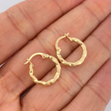 Hoop Earrings Sandra 1.05gr / 1.6cm / 18K Gold &