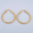 Hoop Earrings Sandra 1.65gr / 1.1in / 18K Gold &