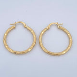 Hoop Earrings Sandra 1.65gr / 1.1in / 18K Gold &
