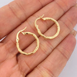 Hoop Earrings Sandra 1.35gr / 0.8in / 18K Gold &