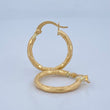 Hoop Earrings Sandra 1.35gr / 0.8in / 18K Gold &