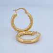 Hoop Earrings Sandra 2.2gr / 2.3cm / 18K Gold &