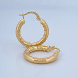 Hoop Earrings Sandra 2.2gr / 2.3cm / 18K Gold &