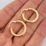 Hoop Earrings Sandra 2.2gr / 2.3cm / 18K Gold &