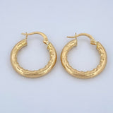 Hoop Earrings Sandra 2.2gr / 2.3cm / 18K Gold &