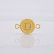 Charm Circle Letter D 0.55g / 3/4 in Yellow Gold 18K