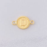 Charm Circle Letter D 0.55g / 3/4 in Yellow Gold 18K