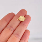 Charm Circle Letter D 0.55g / 3/4 in Yellow Gold 18K