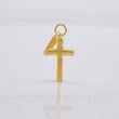 Plain Cross Pendant 0.2g / 3/4 in 18K Yellow Gold