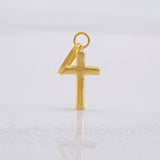 Plain Cross Pendant 0.2g / 3/4 in 18K Yellow Gold