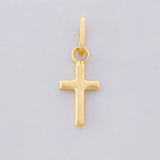 Plain Cross Pendant 0.2g / 3/4 in 18K Yellow Gold