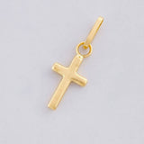 Plain Cross Pendant 0.2g / 3/4 in 18K Yellow Gold