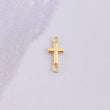 Herraje Cruz Lisa 0.25g / 1/2 in Oro Amarillo 18K