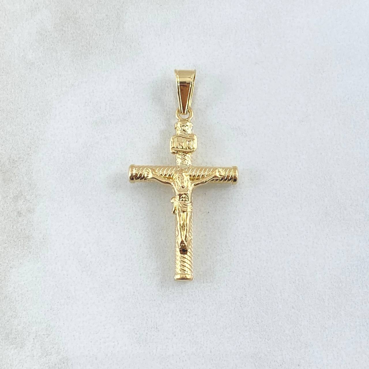 Pendant Cruz Cristo 3.05gr / 5.7cm / Screw Staff 18K Yellow Gold ©