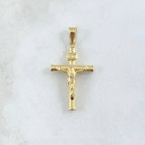 Pendant Cruz Cristo 3.05gr / 5.7cm / Screw Staff 18K Yellow Gold ©