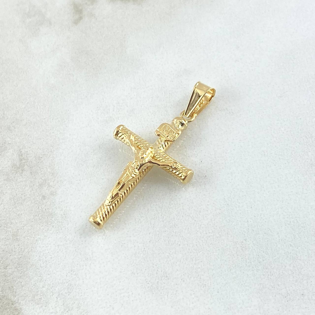 Pendant Cruz Cristo 3.05gr / 5.7cm / Screw Staff 18K Yellow Gold ©