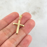 Pendant Cross 0.9gr / 1.3in / 18K Gold