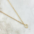 Set Cadena Singapur 1gr / 17 3/4 in / 1.7mm + Dije Corazón Estrella 0.35gr /1.3cm  1.35gr / Oro Amarillo 18K (Oferta) *